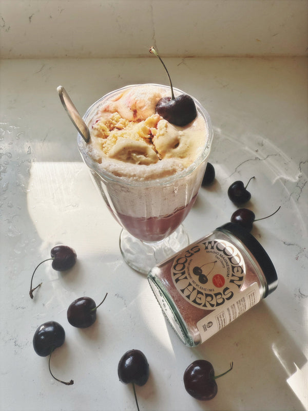 Shirley Temple Float w/ Cherry Semifreddo