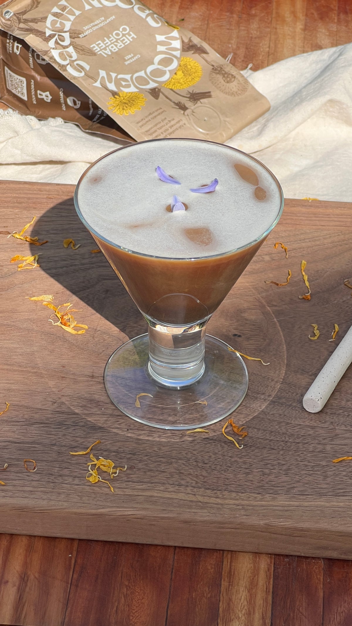 Wooden Spoon Herbs Mushroom Coffee Martini 