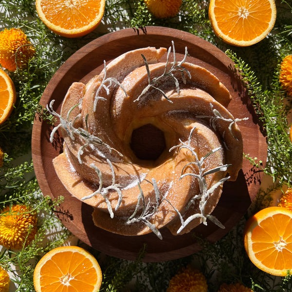 Rosemary, Olive Oil, and Orange Cake featuring Mushroom Magic