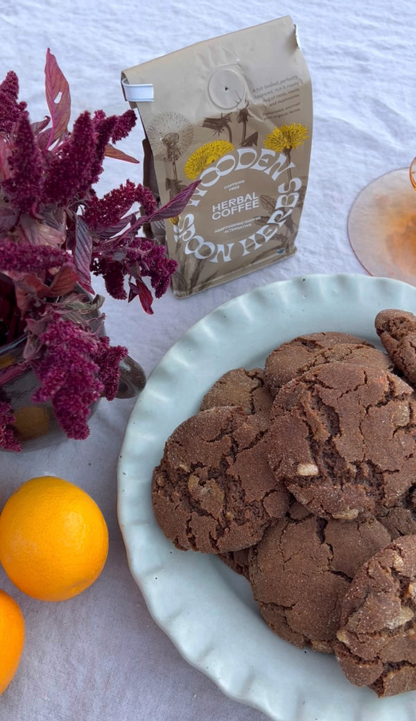 Recipe: Gingerbread Latte Cookies With Herbal Coffee