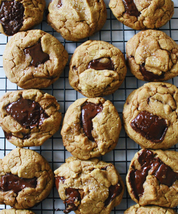Salted Whole Wheat Chocolate Chunk Cookies featuring Cramp Control