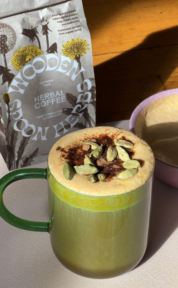 Herbal Coffee with Pumpkin Spice Foam