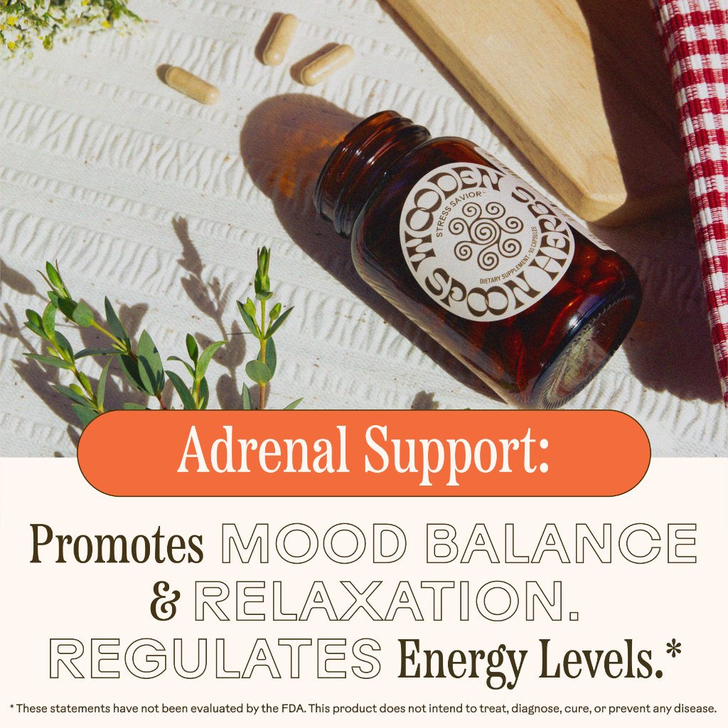 Stress Savior Benefits Graphic with mood and relaxation benefits